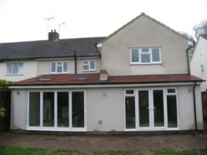 After the rear and side extension