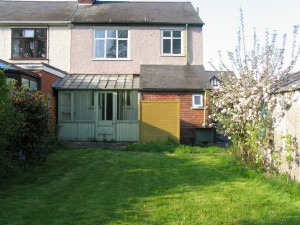 Rear of house before extension added