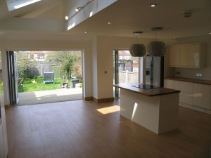 Kitchens with bi-fold doors